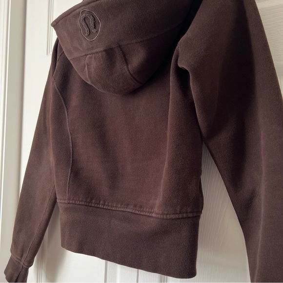 Lululemon Chocolate Brown Scuba Full-Zip Hoodie Size 4 - Picture 14 of 16